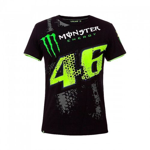 VR46 t-shirt Valentino Rossi Monster Energy nera