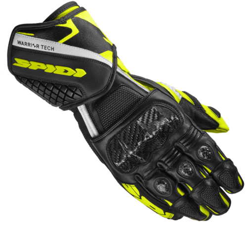 Spidi Carbo 5 Leather Gloves black/fluo yellow
