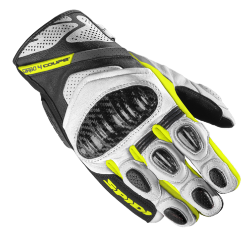 Spidi Carbo 4 Leather Coupè Gloves black/fluo yellow