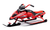 Yamaha motoslitta bimbo rossa in acciaio
