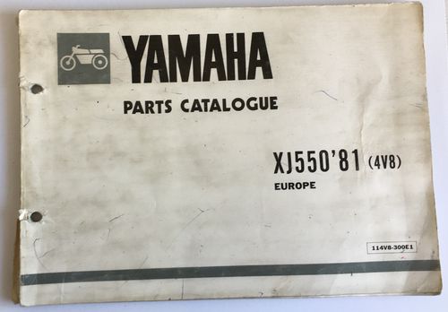 Yamaha catalogo ricambi XJ550 '81 (4V8) Europa