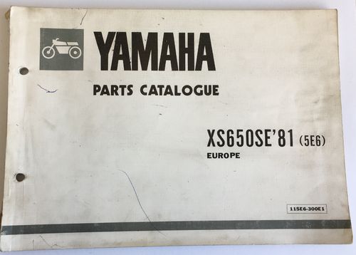 Yamaha catalogo ricambi XS650SE '81 (5E6) Europa