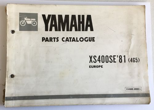 Yamaha catalogo ricambi XS400SE '81 (4G5) Europa