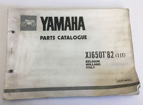 Yamaha catalogo ricambi XJ650T '82 (11T) Belgio/Olanda/Italia