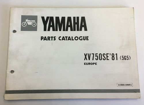Yamaha catalogo ricambi XV750SE '81 (5G5) Europa