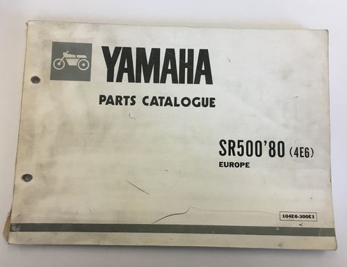 Yamaha catalogo ricambi SR500 '80 (4E6) Europa