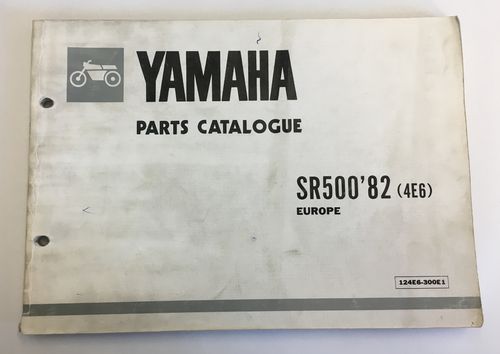 Yamaha catalogo ricambi SR500 '82 (4E6) Europa