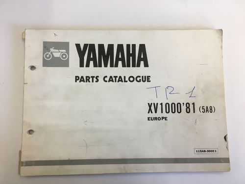 Yamaha catalogo ricambi XV1000 '81 (5A8) Europa