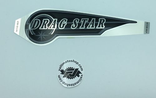Yamaha emblema DRAG STAR sinistro per nero yb XVS DRAG STAR 650 1997-1999