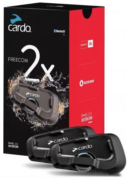 CARDO interfono Bluetooth Freecom 2x coppia - Valli Moto Shop