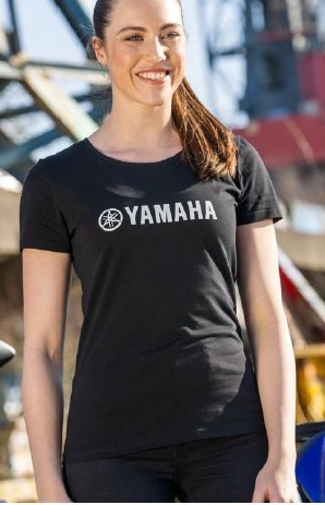 YAMAHA T-shirt DONNA REVS KLERKS  BLACK