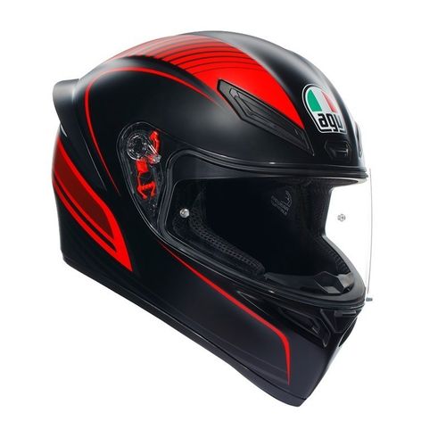 AGV helmet K1 S WARMUP MATT BLCK RED