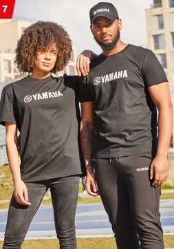 YAMAHA T-SHIRT BLACK UNISEX